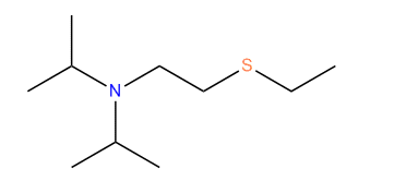 2-Diisopropylaminoethyl ethyl sulfide